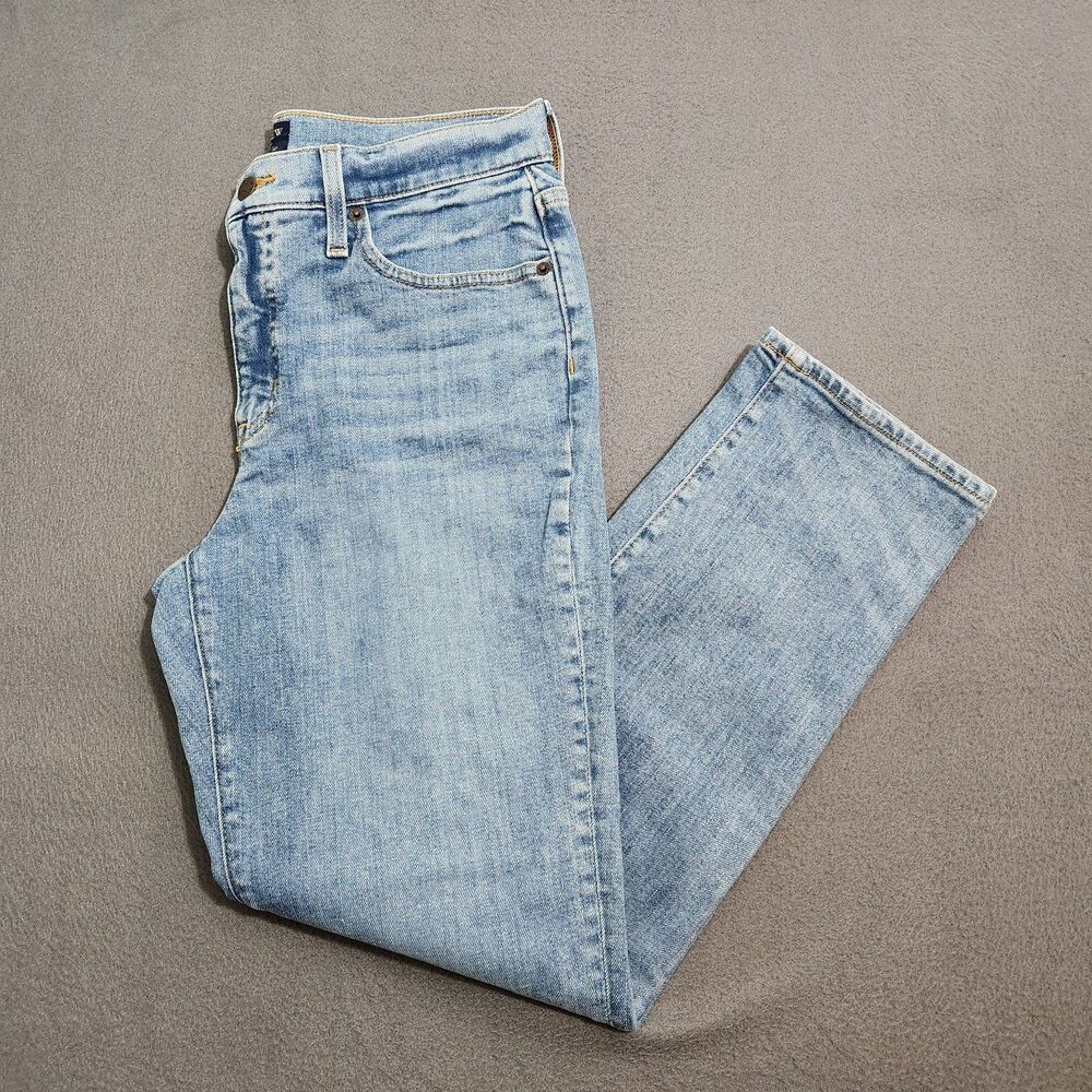 J. Crew Factory Jeans Women 27 Mid Rise Slim Boyfriend Light Wash
